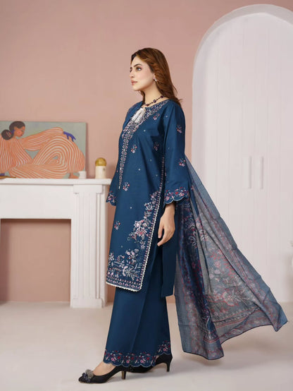 Blue Heritage Embroidered Suit