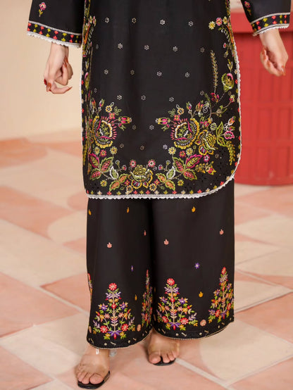 Nidnight Elegance Embroidered Suit